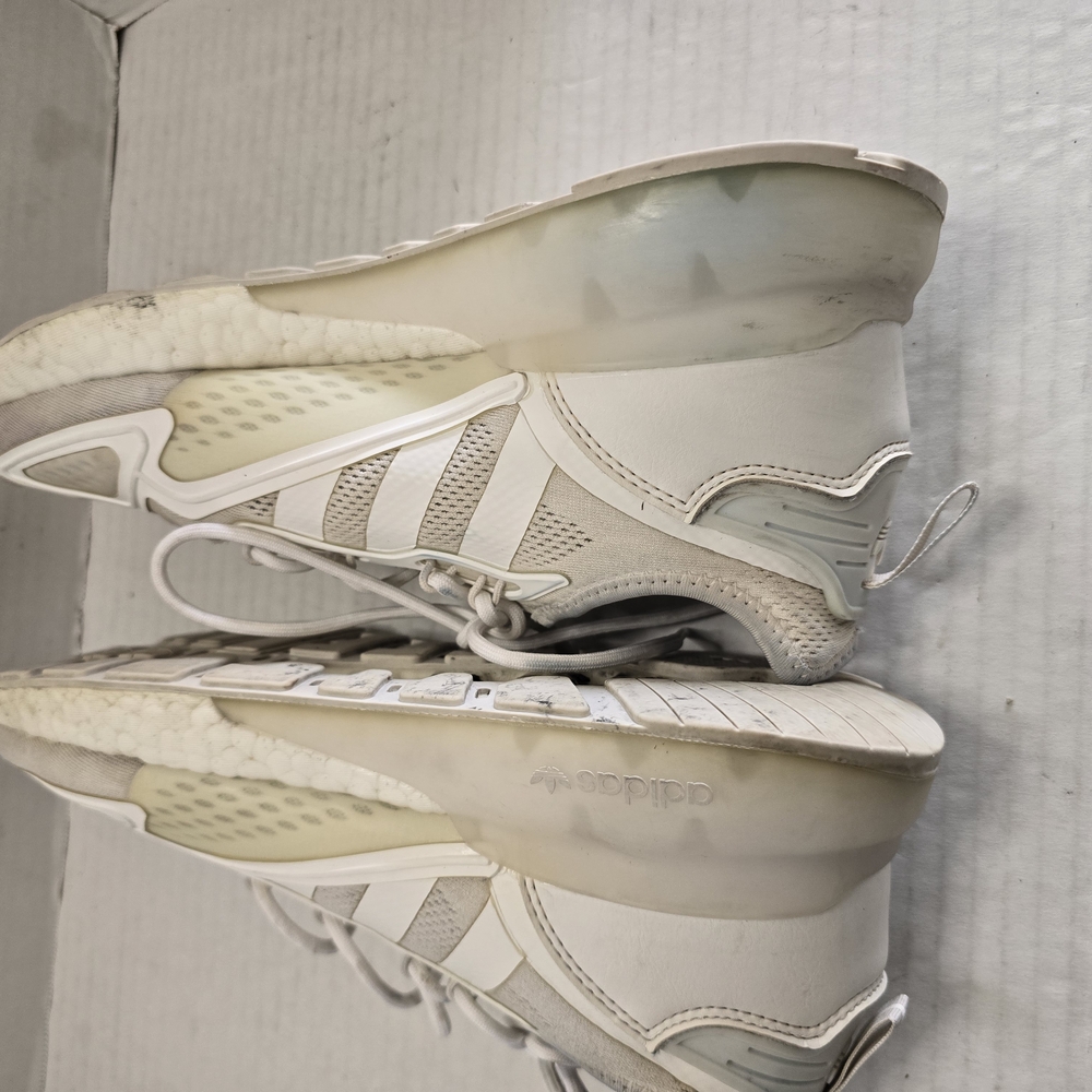 Adidas White and Cream Athletic Shoes